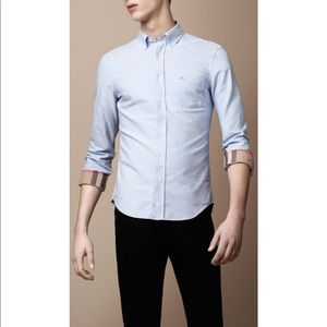 2 Burberry Button downs. In blue and white